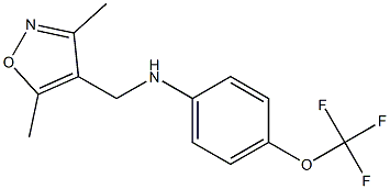  N-[(3,5-dimethyl-1,2-oxazol-4-yl)methyl]-4-(trifluoromethoxy)aniline