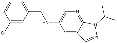  N-[(3-chlorophenyl)methyl]-1-(propan-2-yl)-1H-pyrazolo[3,4-b]pyridin-5-amine