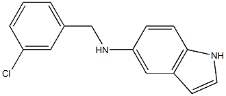 N-[(3-chlorophenyl)methyl]-1H-indol-5-amine Structure