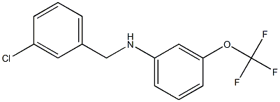 N-[(3-chlorophenyl)methyl]-3-(trifluoromethoxy)aniline Structure