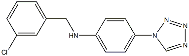  N-[(3-chlorophenyl)methyl]-4-(1H-1,2,3,4-tetrazol-1-yl)aniline