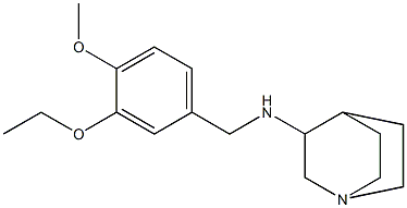 N-[(3-ethoxy-4-methoxyphenyl)methyl]-1-azabicyclo[2.2.2]octan-3-amine Structure