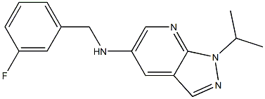 N-[(3-fluorophenyl)methyl]-1-(propan-2-yl)-1H-pyrazolo[3,4-b]pyridin-5-amine Structure