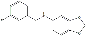 N-[(3-fluorophenyl)methyl]-2H-1,3-benzodioxol-5-amine