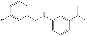  N-[(3-fluorophenyl)methyl]-3-(propan-2-yl)aniline