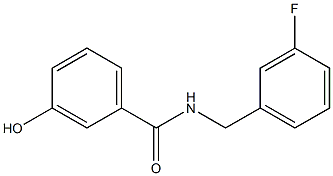 N-[(3-fluorophenyl)methyl]-3-hydroxybenzamide Structure