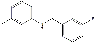 N-[(3-fluorophenyl)methyl]-3-methylaniline Structure
