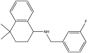 N-[(3-fluorophenyl)methyl]-4,4-dimethyl-1,2,3,4-tetrahydronaphthalen-1-amine Struktur