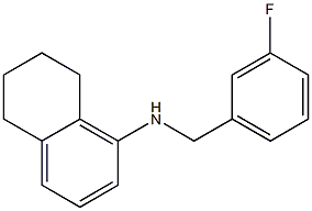 N-[(3-fluorophenyl)methyl]-5,6,7,8-tetrahydronaphthalen-1-amine Structure