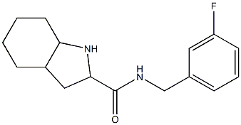 N-[(3-fluorophenyl)methyl]-octahydro-1H-indole-2-carboxamide Structure