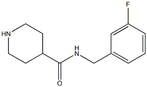 N-[(3-fluorophenyl)methyl]piperidine-4-carboxamide Structure