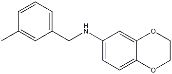  N-[(3-methylphenyl)methyl]-2,3-dihydro-1,4-benzodioxin-6-amine