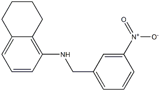 N-[(3-nitrophenyl)methyl]-5,6,7,8-tetrahydronaphthalen-1-amine Structure