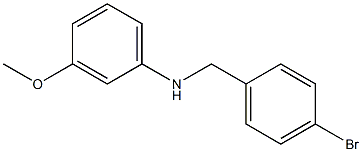 N-[(4-bromophenyl)methyl]-3-methoxyaniline Structure