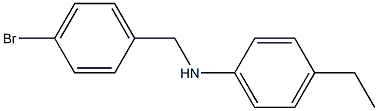 N-[(4-bromophenyl)methyl]-4-ethylaniline Structure