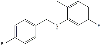 N-[(4-bromophenyl)methyl]-5-fluoro-2-methylaniline Structure