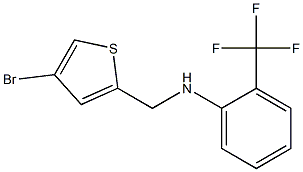 N-[(4-bromothiophen-2-yl)methyl]-2-(trifluoromethyl)aniline Struktur