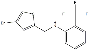 N-[(4-bromothiophen-2-yl)methyl]-2-(trifluoromethyl)aniline Structure