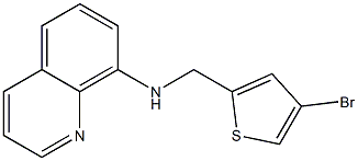 N-[(4-bromothiophen-2-yl)methyl]quinolin-8-amine Struktur