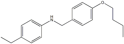 N-[(4-butoxyphenyl)methyl]-4-ethylaniline Structure