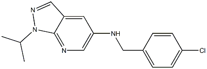 N-[(4-chlorophenyl)methyl]-1-(propan-2-yl)-1H-pyrazolo[3,4-b]pyridin-5-amine|