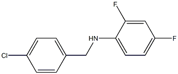 N-[(4-chlorophenyl)methyl]-2,4-difluoroaniline Structure