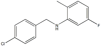 N-[(4-chlorophenyl)methyl]-5-fluoro-2-methylaniline Structure