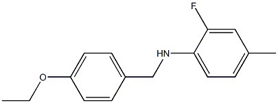 N-[(4-ethoxyphenyl)methyl]-2-fluoro-4-methylaniline Struktur