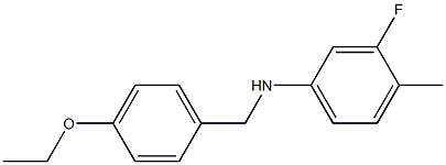 N-[(4-ethoxyphenyl)methyl]-3-fluoro-4-methylaniline Struktur