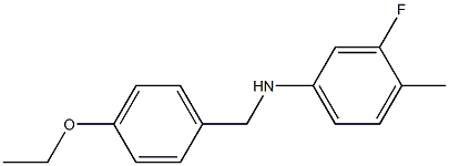 N-[(4-ethoxyphenyl)methyl]-3-fluoro-4-methylaniline 结构式