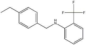 N-[(4-ethylphenyl)methyl]-2-(trifluoromethyl)aniline Struktur