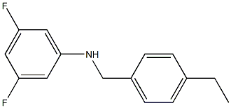 N-[(4-ethylphenyl)methyl]-3,5-difluoroaniline,,结构式