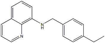 N-[(4-ethylphenyl)methyl]quinolin-8-amine,,结构式