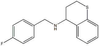 N-[(4-fluorophenyl)methyl]-3,4-dihydro-2H-1-benzothiopyran-4-amine Structure