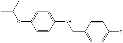  N-[(4-fluorophenyl)methyl]-4-(propan-2-yloxy)aniline