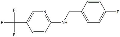 N-[(4-fluorophenyl)methyl]-5-(trifluoromethyl)pyridin-2-amine Structure