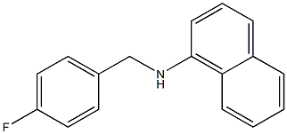 N-[(4-fluorophenyl)methyl]naphthalen-1-amine Struktur