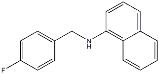 N-[(4-fluorophenyl)methyl]naphthalen-1-amine Structure