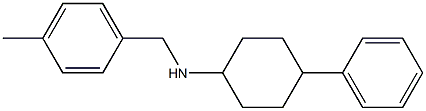 N-[(4-methylphenyl)methyl]-4-phenylcyclohexan-1-amine,,结构式