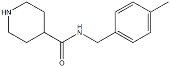 N-[(4-methylphenyl)methyl]piperidine-4-carboxamide