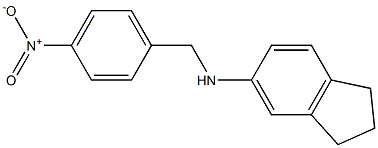 N-[(4-nitrophenyl)methyl]-2,3-dihydro-1H-inden-5-amine Structure