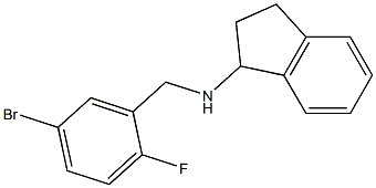 N-[(5-bromo-2-fluorophenyl)methyl]-2,3-dihydro-1H-inden-1-amine Struktur