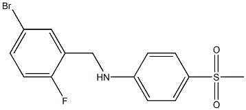 N-[(5-bromo-2-fluorophenyl)methyl]-4-methanesulfonylaniline