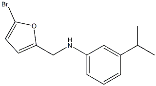N-[(5-bromofuran-2-yl)methyl]-3-(propan-2-yl)aniline Struktur