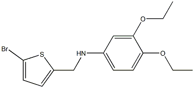 N-[(5-bromothiophen-2-yl)methyl]-3,4-diethoxyaniline Structure