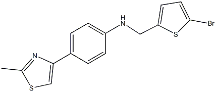 N-[(5-bromothiophen-2-yl)methyl]-4-(2-methyl-1,3-thiazol-4-yl)aniline