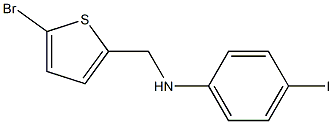 N-[(5-bromothiophen-2-yl)methyl]-4-iodoaniline 化学構造式