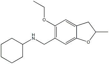 N-[(5-ethoxy-2-methyl-2,3-dihydro-1-benzofuran-6-yl)methyl]cyclohexanamine Structure