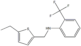 N-[(5-ethylthiophen-2-yl)methyl]-2-(trifluoromethyl)aniline Structure