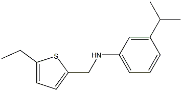 N-[(5-ethylthiophen-2-yl)methyl]-3-(propan-2-yl)aniline Struktur